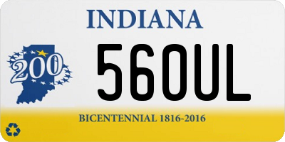 IN license plate 560UL