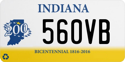 IN license plate 560VB