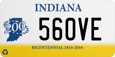 IN license plate 560VE