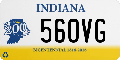 IN license plate 560VG