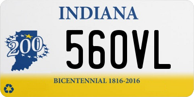 IN license plate 560VL