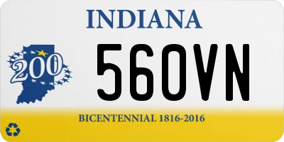 IN license plate 560VN