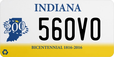 IN license plate 560VO