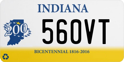 IN license plate 560VT