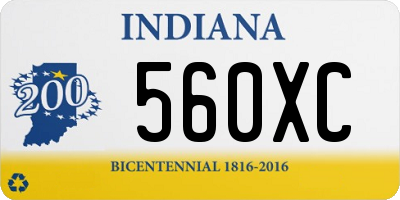 IN license plate 560XC