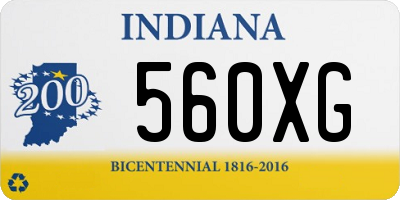 IN license plate 560XG