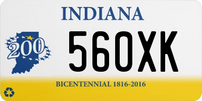 IN license plate 560XK