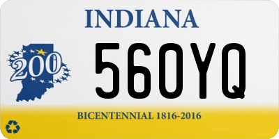 IN license plate 560YQ