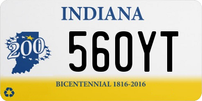 IN license plate 560YT