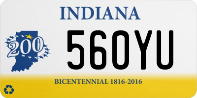 IN license plate 560YU