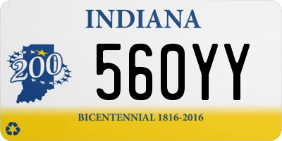 IN license plate 560YY