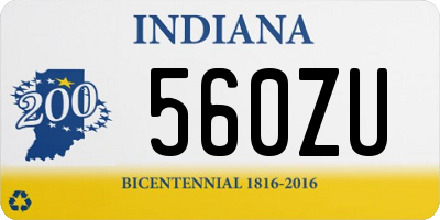 IN license plate 560ZU