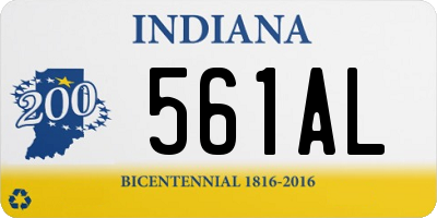 IN license plate 561AL