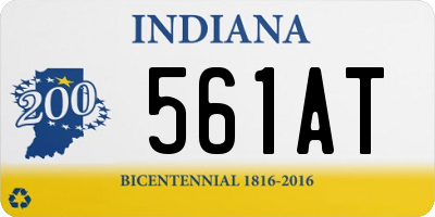 IN license plate 561AT