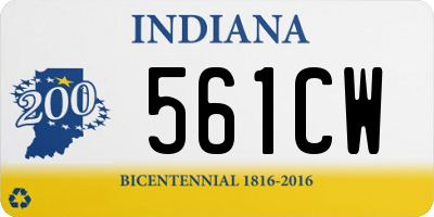 IN license plate 561CW