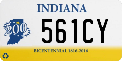 IN license plate 561CY