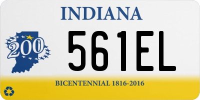 IN license plate 561EL