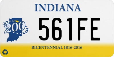 IN license plate 561FE