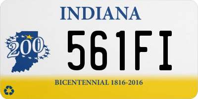 IN license plate 561FI