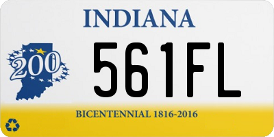 IN license plate 561FL