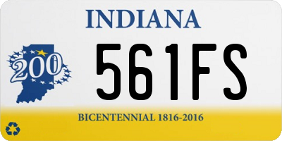 IN license plate 561FS