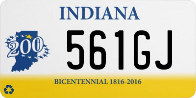 IN license plate 561GJ