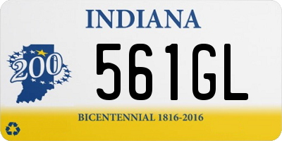 IN license plate 561GL