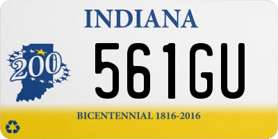 IN license plate 561GU