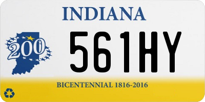 IN license plate 561HY