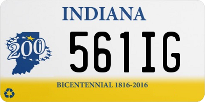 IN license plate 561IG