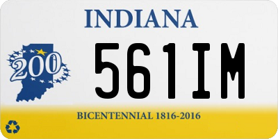 IN license plate 561IM