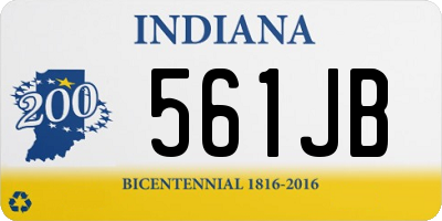 IN license plate 561JB