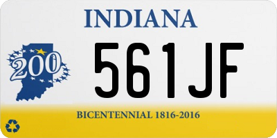 IN license plate 561JF