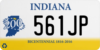 IN license plate 561JP