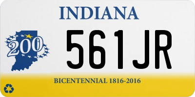 IN license plate 561JR