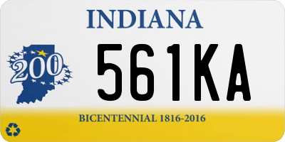 IN license plate 561KA