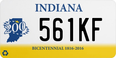 IN license plate 561KF