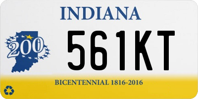 IN license plate 561KT