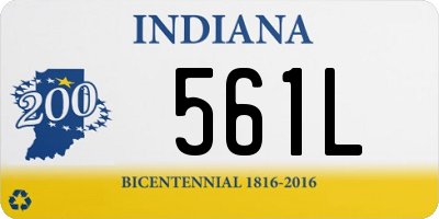 IN license plate 561L