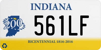 IN license plate 561LF