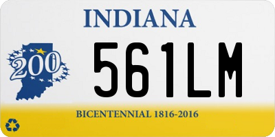 IN license plate 561LM