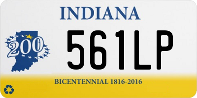 IN license plate 561LP