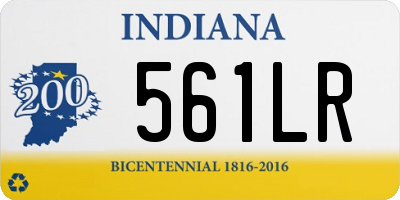 IN license plate 561LR