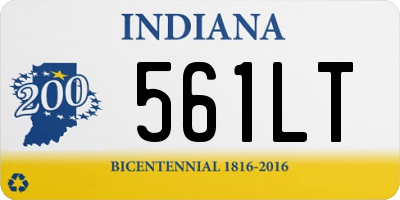 IN license plate 561LT