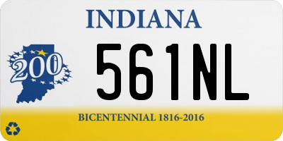 IN license plate 561NL