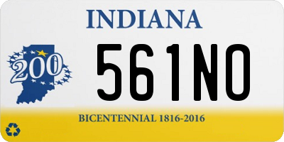 IN license plate 561NO