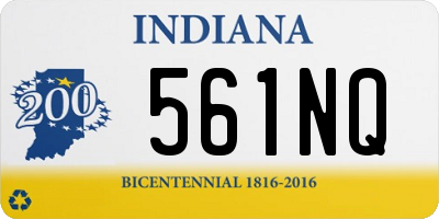 IN license plate 561NQ