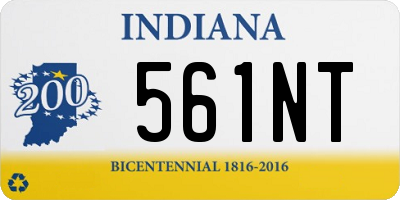 IN license plate 561NT