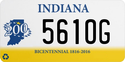 IN license plate 561OG