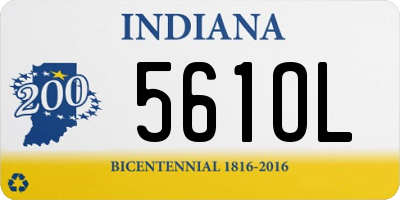 IN license plate 561OL